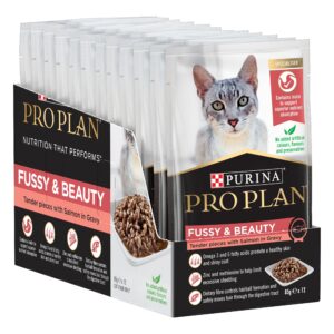 Purina Pro Plan Fussy and Beauty Salmon Gravy - Single Pouch