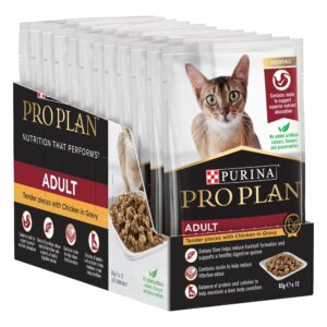 Purina Pro Plan Adult Chicken in Gravy - Box of 12 Pouches