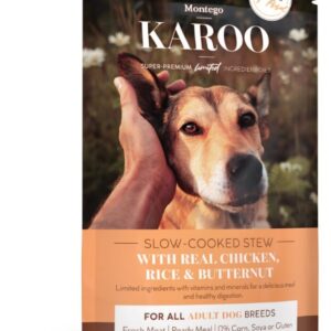 Montego Karoo All breed Adult Chicken, Rice and Butternut Pouch - Box of 8 Pouches