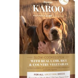 Montego Karoo All breed Adult Lamb, Rice and Vegetable Pouch - Box of 8 Pouches