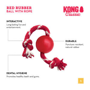 Kong Classic Ball With Rope